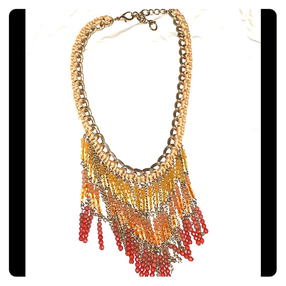 Anthropologie Fringe Necklace